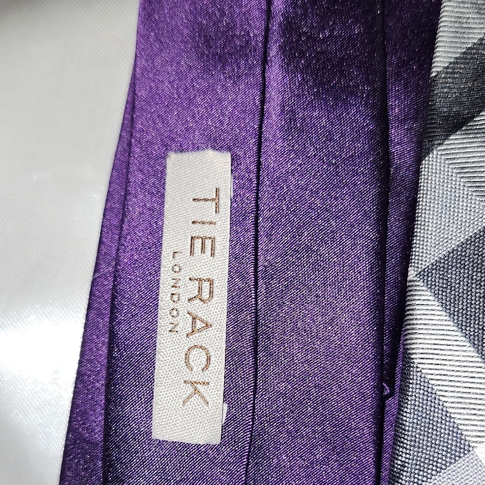 Damo Purple and Black Tie Collection Accessories - Picture 5 of 5